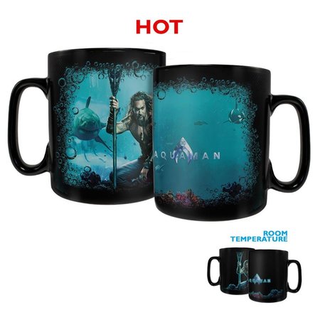 TREND SETTERS Aquaman Quest for the Trident Clue Morphing Heat-Sensitive Mug MMUGC925